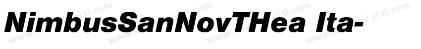 NimbusSanNovTHea Ita字体转换
